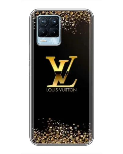 Чехол для Realme 8 с картинкой «LV — золотые искры» Чехол для Realme 8 с картинкой «LV — золотые искры»