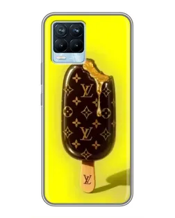 Чехол для Realme 8 с картинкой «Мороженое от LV»