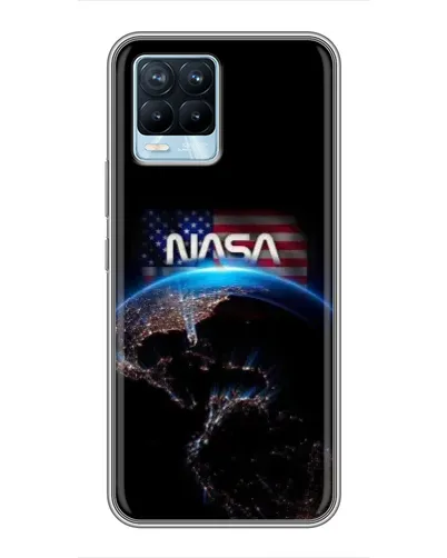 Чехол для Realme 8 с картинкой «Земля из космоса NASA»