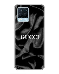 Чехол для Realme 8 с картинкой «Gucci — шелковые волны»