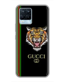 Чехол для Realme 8 с картинкой «Тигр Gucci»