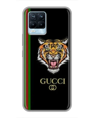 Чехол для Realme 8 с картинкой «Тигр Gucci»