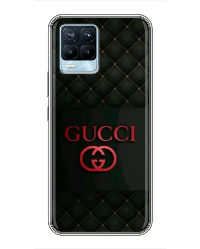 Чехол для Realme 8 с картинкой «Gucci — стеганый черный»