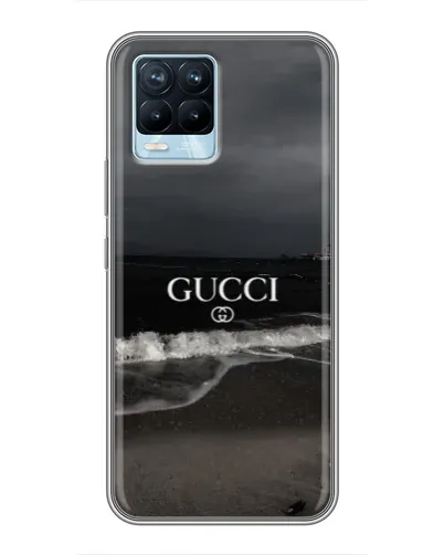 Чехол для Realme 8 с картинкой «Gucci — морской прибой»