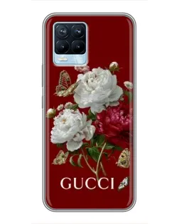 Чехол для Realme 8 с картинкой «Gucci —  сад»