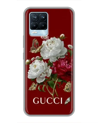 Чехол для Realme 8 с картинкой «Gucci —  сад»