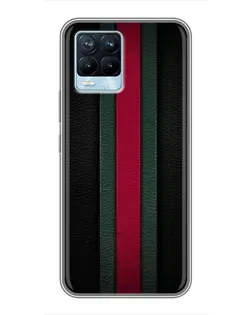Чехол для Realme 8 с картинкой «Gucci — неоновая линия»