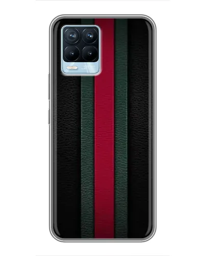 Чехол для Realme 8 с картинкой «Gucci — неоновая линия»