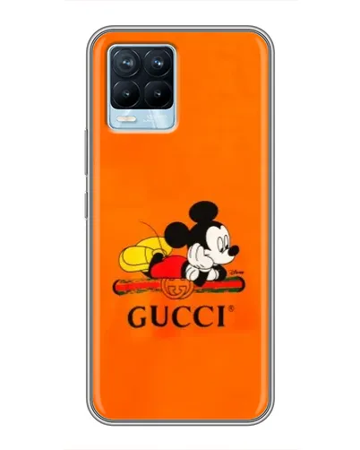 Чехол для Realme 8 с картинкой «Микки Маус Gucci — оранж» Чехол для Realme 8 с картинкой «Микки Маус Gucci — оранж»