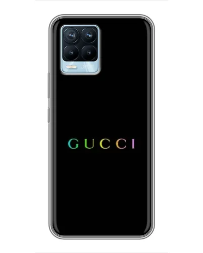 Чехол для Realme 8 с картинкой «Gucci — неоновый минимализм» Чехол для Realme 8 с картинкой «Gucci — неоновый минимализм»