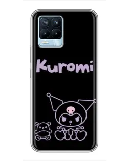 Чехол для Realme 8 с картинкой «Kuromi — черный минимализм» Чехол для Realme 8 с картинкой «Kuromi — черный минимализм»