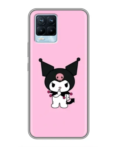 Чехол для Realme 8 с картинкой «Kuromi — розовая нежность»
