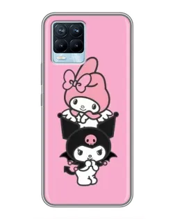 Чехол для Realme 8 с картинкой «My Melody и Kuromi»