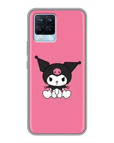 Чехол для Realme 8 с картинкой «Хмурая Kuromi»