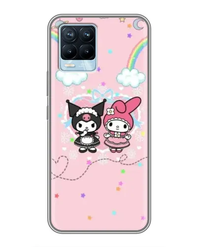 Чехол для Realme 8 с картинкой «My Melody и Kuromi»