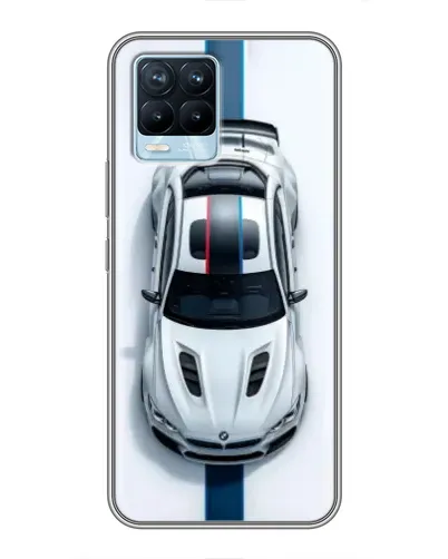 Чехол для Realme 8 с картинкой «Вид сверху — BMW M»