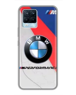 Чехол для Realme 8 с картинкой «BMW Performance стиль» Чехол для Realme 8 с картинкой «BMW Performance стиль»