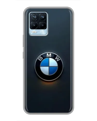 Чехол для Realme 8 с картинкой «Логотип BMW — минимализм»