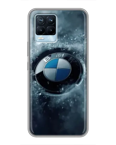 Чехол для Realme 8 с картинкой «Логотип BMW — лед» Чехол для Realme 8 с картинкой «Логотип BMW — лед»