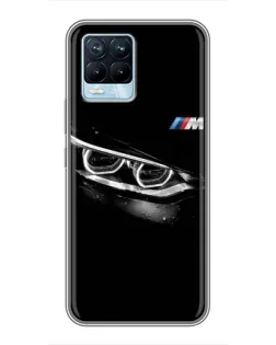Чехол для Realme 8 с картинкой «BMW — взгляд тигра»