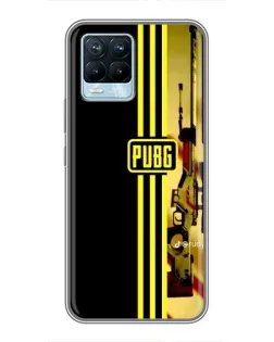 Чехол для Realme 8 с картинкой «PUBG — камуфляжный шлем»