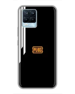 Чехол для Realme 8 с картинкой «PUBG — вертикальные линии»