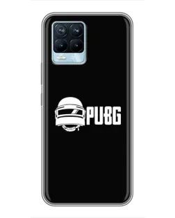 Чехол для Realme 8 с картинкой «PUBG — классический лого»