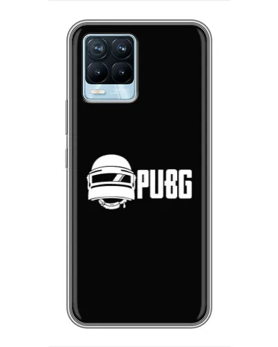 Чехол для Realme 8 с картинкой «PUBG — классический лого»