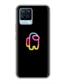 Чехол для Realme 8 с картинкой «Among Us градиент» Чехол для Realme 8 с картинкой «Among Us градиент»