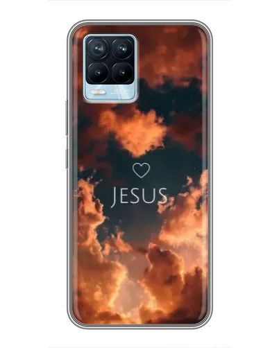 Чехол для Realme 8 с картинкой «Сияние Имени Jesus»