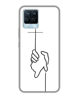 Чохол для Realme 8 з картинкою «Рука тримає» Чохол для Realme 8 з картинкою «Рука тримає»