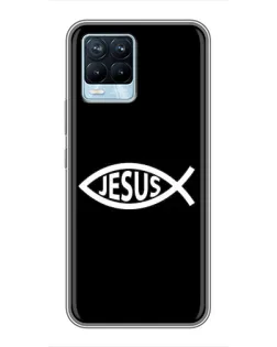 Чехол для Realme 8 с картинкой «Классический Jesus»