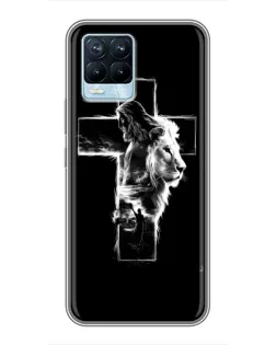 Чехол для Realme 8 с картинкой «Сияющий крест Jesus» Чехол для Realme 8 с картинкой «Сияющий крест Jesus»