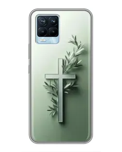 Чехол для Realme 8 с картинкой «Оливковая ветвь» Чехол для Realme 8 с картинкой «Оливковая ветвь»