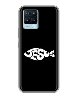 Чехол для Realme 8 с картинкой «Рыба Jesus» Чехол для Realme 8 с картинкой «Рыба Jesus»
