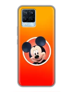 Чехол для Realme 8 с картинкой «Mickey в круге»