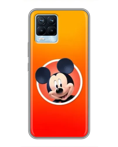 Чехол для Realme 8 с картинкой «Mickey в круге»