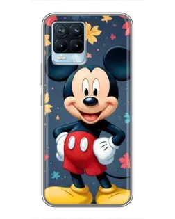 Чехол для Realme 8 с картинкой «Осенний Mickey Mouse»