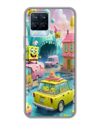 Чехол для Realme 8 с картинкой «Монстр-трак приключения»