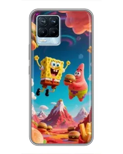 Чохол для Realme 8 з картинкою «Космічний фастфуд»