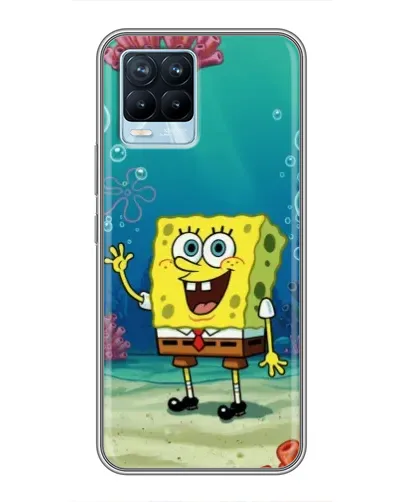 Чехол для Realme 8 с картинкой «Подводный привет»