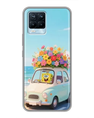 Чехол для Realme 8 с картинкой «Автомобильное путешествие»
