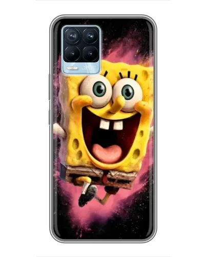 Чехол для Realme 8 с картинкой «Взрывной Спанч Боб»