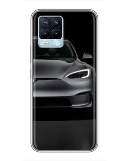 Чехол для Realme 8 с картинкой «Tesla Model S Look» Чехол для Realme 8 с картинкой «Tesla Model S Look»