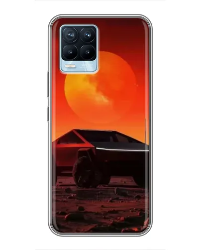Чехол для Realme 8 с картинкой «Cybertruck на Марсе» Чехол для Realme 8 с картинкой «Cybertruck на Марсе»
