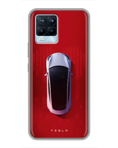 Чехол для Realme 8 с картинкой «Tesla Top View» Чехол для Realme 8 с картинкой «Tesla Top View»