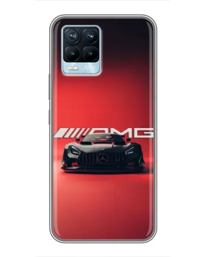 Чехол для Realme 8 с картинкой «Mercedes AMG — красная линия» Чехол для Realme 8 с картинкой «Mercedes AMG — красная линия»