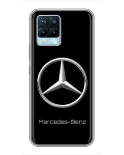 Чехол для Realme 8 с картинкой «Mercedes Silver Logo»