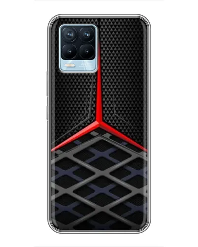 Чехол для Realme 8 с картинкой «Mercedes Carbon Grid» Чехол для Realme 8 с картинкой «Mercedes Carbon Grid»