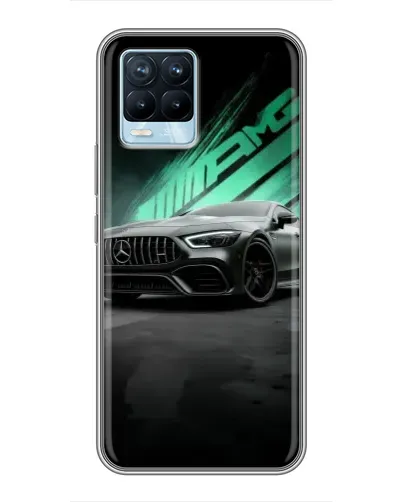 Чехол для Realme 8 с картинкой «Темный Mercedes AMG» Чехол для Realme 8 с картинкой «Темный Mercedes AMG»